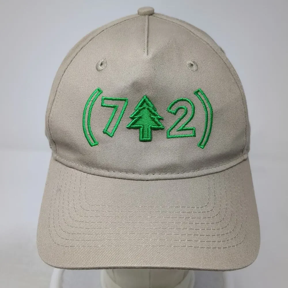 Port & Company 5 Panel Beige Green One Size Hat 742 Evergreen Terrace Simpsons